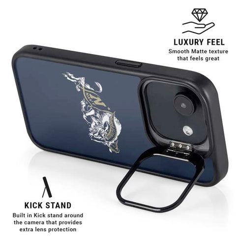 United States Naval Academy Bill The Goat iPhone 16e Kickstand Case