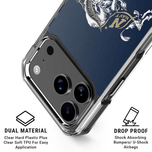 United States Naval Academy Bill The Goat iPhone 18 Pro Clear Case
