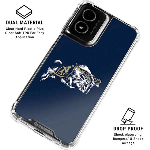 United States Naval Academy Bill The Goat Moto G Power 5G (2024) Clear Case