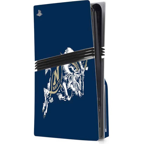 United States Naval Academy Bill The Goat PS5 Pro Disk Console Skin