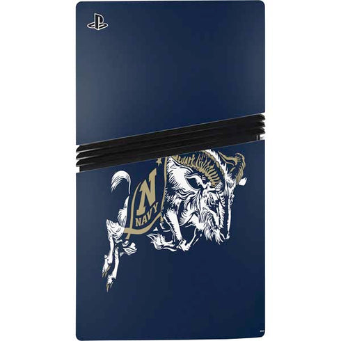 United States Naval Academy Bill The Goat PS5 Pro Disk Console Skin