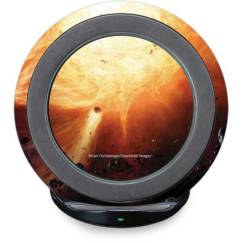 StockTrek Binary System Orbiting near a Black Hole Fast Charge Wireless Charging Stand Skin