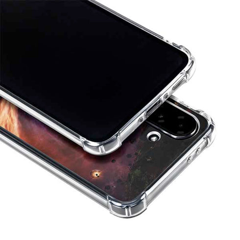 StockTrek Binary System Orbiting near a Black Hole Galaxy A36 5G Clear Case