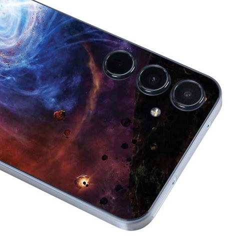 StockTrek Binary System Orbiting near a Black Hole Galaxy A36 5G Skin