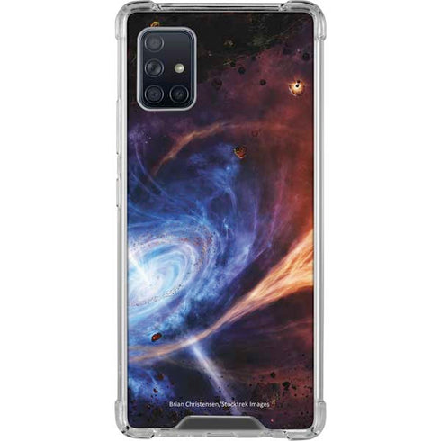 StockTrek Binary System Orbiting near a Black Hole Galaxy A51 5G Clear Case