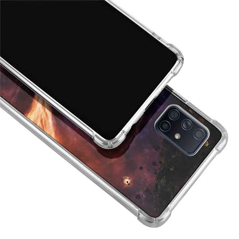 StockTrek Binary System Orbiting near a Black Hole Galaxy A51 5G Clear Case