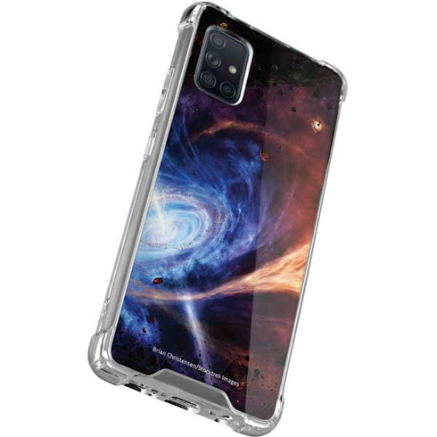 StockTrek Binary System Orbiting near a Black Hole Galaxy A51 5G Clear Case