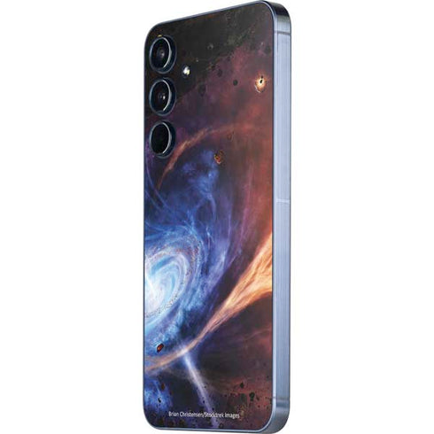 StockTrek Binary System Orbiting near a Black Hole Galaxy A55 5G Skin