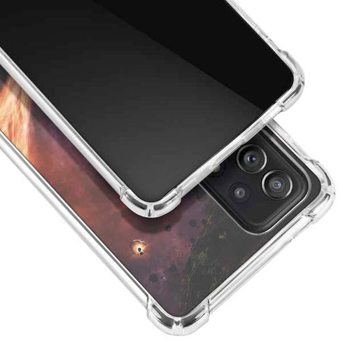 StockTrek Binary System Orbiting near a Black Hole Galaxy A72 5G Clear Case