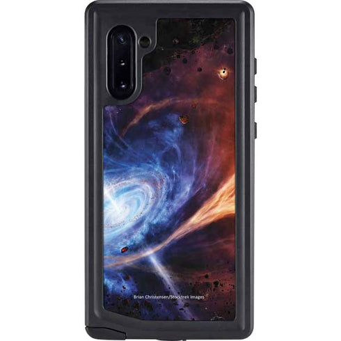 StockTrek Binary System Orbiting near a Black Hole Galaxy Note 10 Waterproof Case