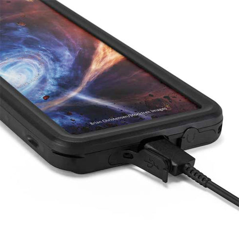 StockTrek Binary System Orbiting near a Black Hole Galaxy S20 Plus Waterproof Case