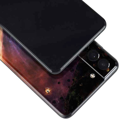 StockTrek Binary System Orbiting near a Black Hole Galaxy S21 Plus 5G Skin