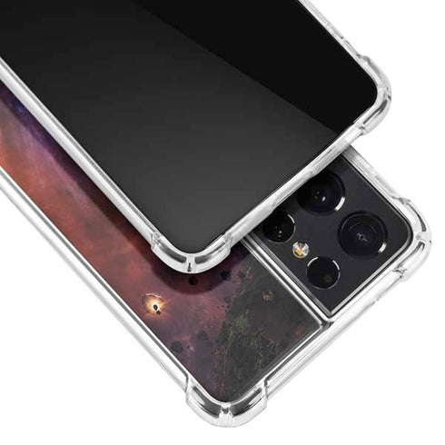 StockTrek Binary System Orbiting near a Black Hole Galaxy S21 Ultra 5G Clear Case