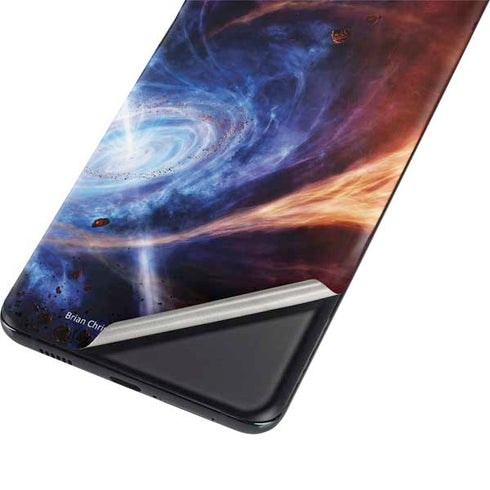 StockTrek Binary System Orbiting near a Black Hole Galaxy S21 Ultra 5G Skin