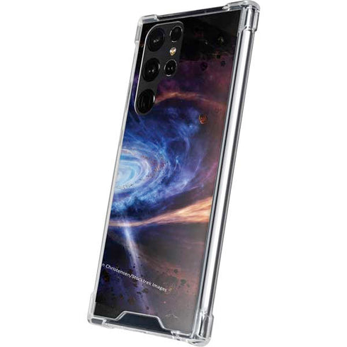 StockTrek Binary System Orbiting near a Black Hole Galaxy S22 Ultra Clear Case