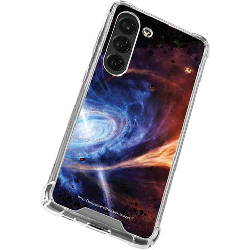 StockTrek Binary System Orbiting near a Black Hole Galaxy S23 Clear Case