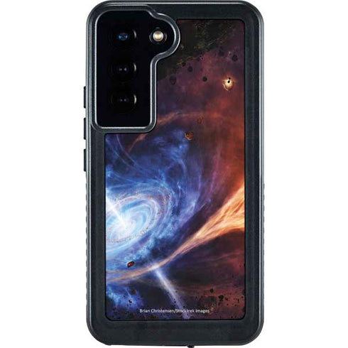 StockTrek Binary System Orbiting near a Black Hole Galaxy S23 Waterproof Case