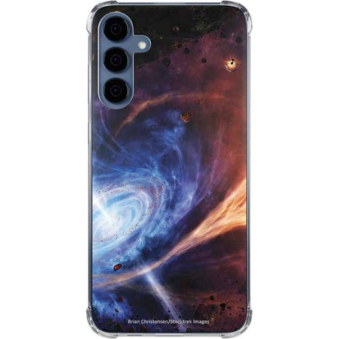 StockTrek Binary System Orbiting near a Black Hole Galaxy S24 Clear Case