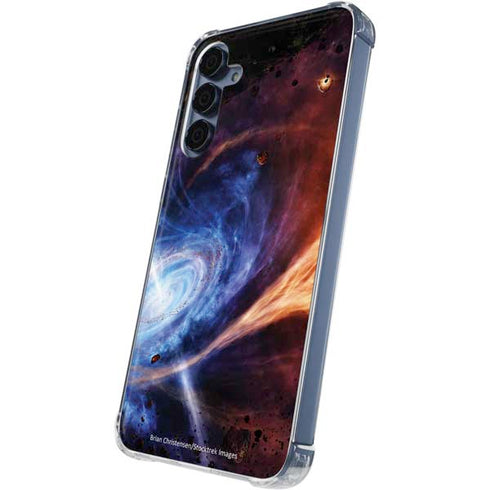 StockTrek Binary System Orbiting near a Black Hole Galaxy S24 Clear Case