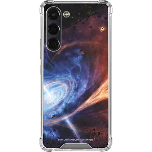 StockTrek Binary System Orbiting near a Black Hole Galaxy S24 FE Clear Case