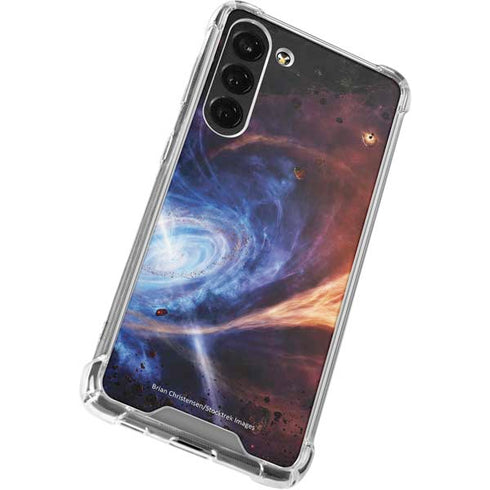 StockTrek Binary System Orbiting near a Black Hole Galaxy S24 FE Clear Case