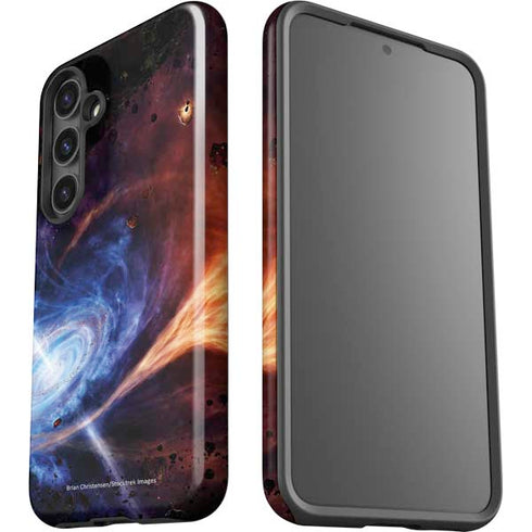 StockTrek Binary System Orbiting near a Black Hole Galaxy S25 Impact Case