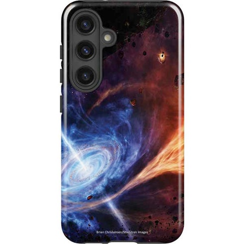 StockTrek Binary System Orbiting near a Black Hole Galaxy S24 Plus Impact Case