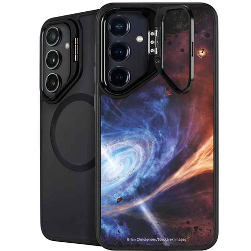 StockTrek Binary System Orbiting near a Black Hole Galaxy S24 Plus Kickstand Case