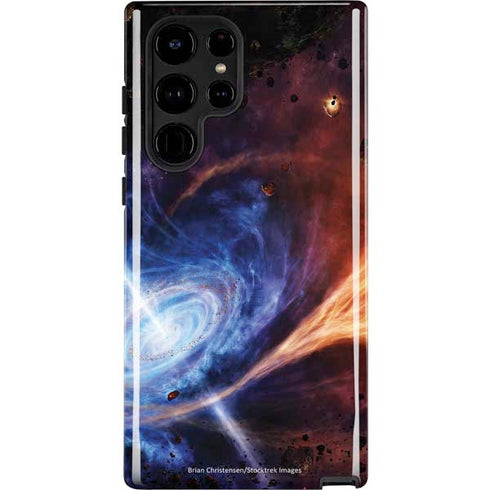 StockTrek Binary System Orbiting near a Black Hole Galaxy S25 Ultra Impact Case
