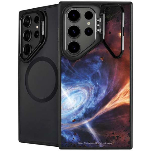 StockTrek Binary System Orbiting near a Black Hole Galaxy S25 Ultra Kickstand Case