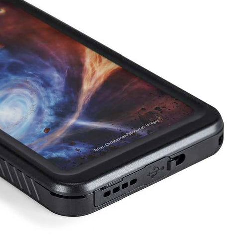 StockTrek Binary System Orbiting near a Black Hole Galaxy S24 Waterproof Case