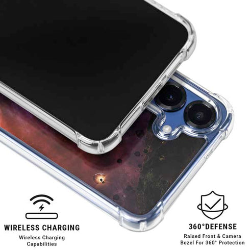 StockTrek Binary System Orbiting near a Black Hole Galaxy S25 Plus Clear Case