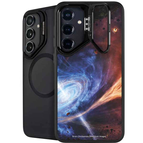 StockTrek Binary System Orbiting near a Black Hole Galaxy S26 Kickstand Case