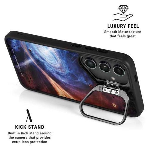 StockTrek Binary System Orbiting near a Black Hole Galaxy S26 Kickstand Case