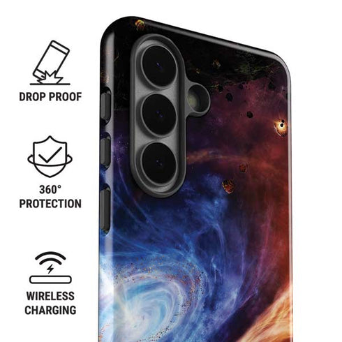 StockTrek Binary System Orbiting near a Black Hole Galaxy S26 Plus Impact Case