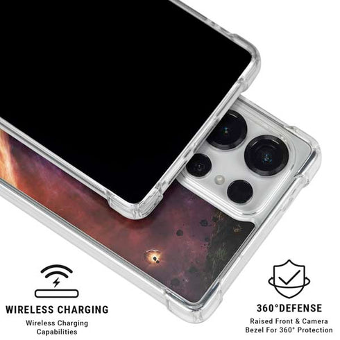 StockTrek Binary System Orbiting near a Black Hole Galaxy S26 Ultra Clear Case