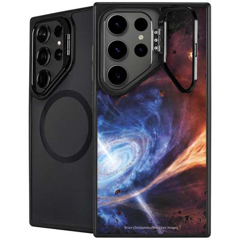 StockTrek Binary System Orbiting near a Black Hole Galaxy S26 Ultra Kickstand Case
