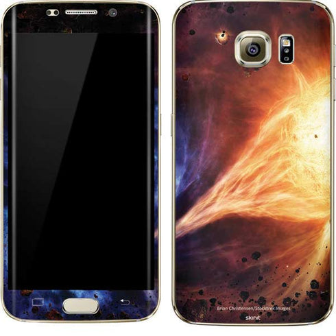 StockTrek Binary System Orbiting near a Black Hole Galaxy S7 Edge Skin