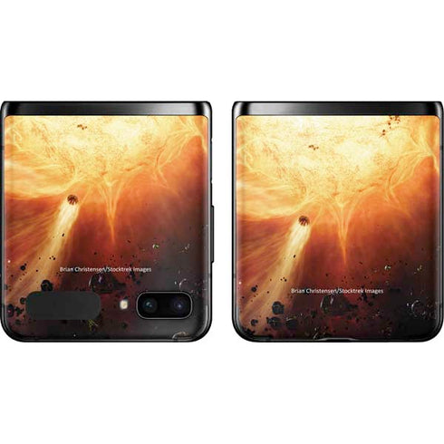 StockTrek Binary System Orbiting near a Black Hole Galaxy Z Flip Skin