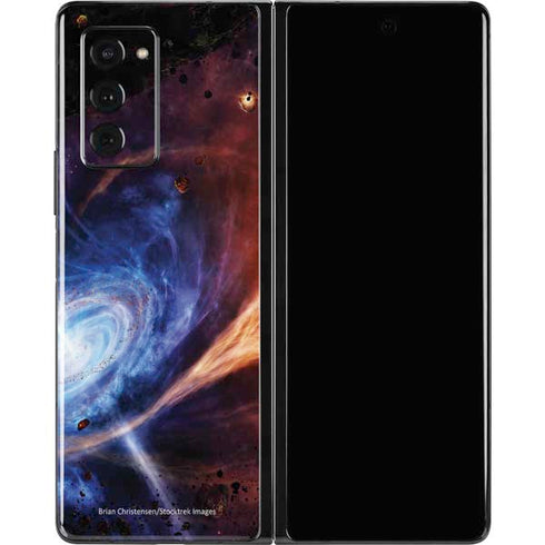 StockTrek Binary System Orbiting near a Black Hole Galaxy Z Fold2 5G Skin