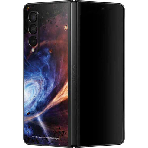 StockTrek Binary System Orbiting near a Black Hole Galaxy Z Fold3 5G Skin