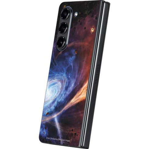 StockTrek Binary System Orbiting near a Black Hole Galaxy Z Fold5 5G Skin