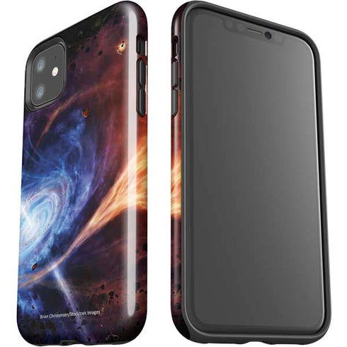 StockTrek Binary System Orbiting near a Black Hole iPhone 11 Impact Case