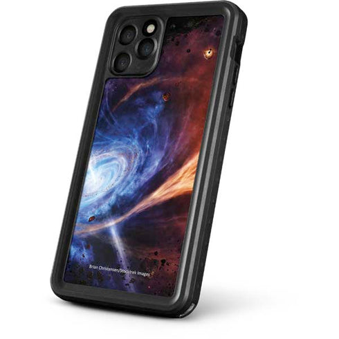 StockTrek Binary System Orbiting near a Black Hole iPhone 11 Pro Max Waterproof Case