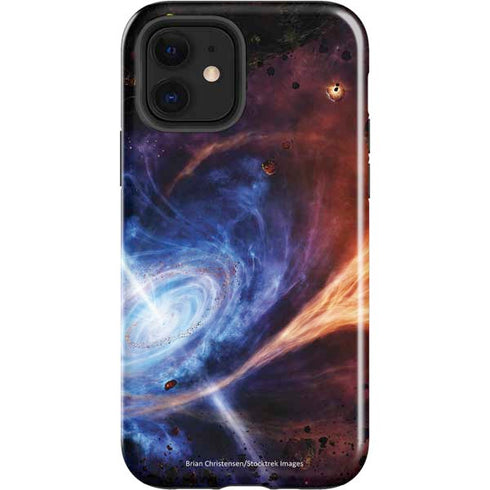 StockTrek Binary System Orbiting near a Black Hole iPhone 12 Impact Case