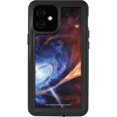 StockTrek Binary System Orbiting near a Black Hole iPhone 12 Mini Waterproof Case