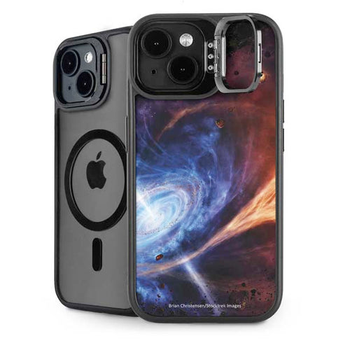 StockTrek Binary System Orbiting near a Black Hole iPhone 14 Plus Kickstand Case