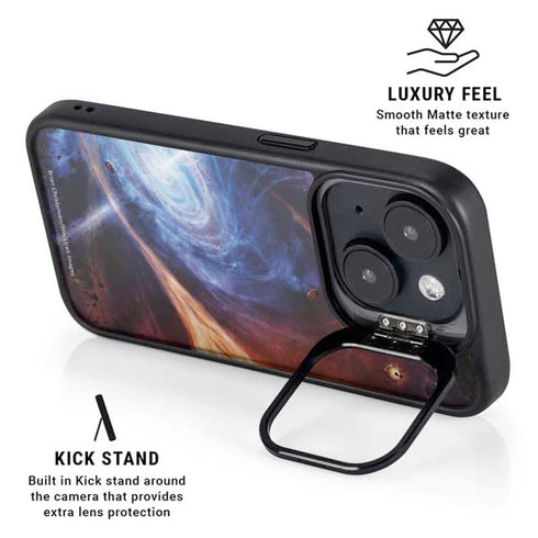 StockTrek Binary System Orbiting near a Black Hole iPhone 14 Plus Kickstand Case