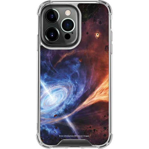 StockTrek Binary System Orbiting near a Black Hole iPhone 14 Pro Clear Case
