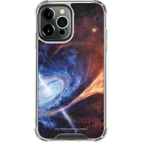 StockTrek Binary System Orbiting near a Black Hole iPhone 14 Pro Max Clear Case